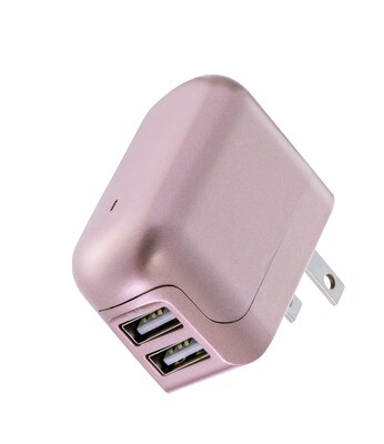 Overtime Lighting USB Charging Kit (3-Piece Set) 2.4 Amp Dual USB Car and Home Charger and 6 ft. Braided Cable (DAC3IN12USBRG)