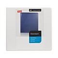 Standard 4 3 Ring View Binder with D-Rings, White (26358-CC)