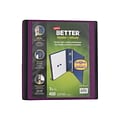 Staples 1 1/2 3-Ring Better Binder, Plum (22164-US)