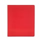 Staples Simply 1 3-Ring Non-View Binder, Red (26647)