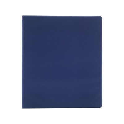 Staples Simply 1 3-Ring Non-View Binder, Navy (26646)