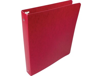 Wilson Jones PRESSTEX 1 3-Ring Non-View Binder, Opaque/Executive Red (38619)