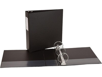 Avery Economy 3 3-Ring Non-View Binders, Matte Black (04601)