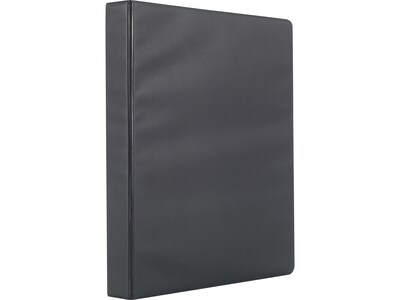 Staples Simply Light-Use 1" 3-Ring Non-View Binder, Black (26645)