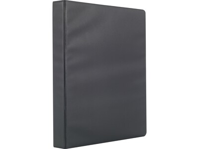 Staples Simply Light-Use 1 3-Ring Non-View Binder, Black (26645)