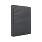 Staples Simply Light-Use 1" 3-Ring Non-View Binder, Black (26645)