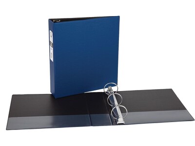 Avery Economy 2 3-Ring Non-View Binders, Matte Blue/Black Interior (03500)