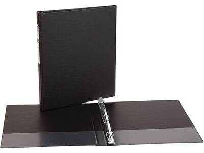Avery Economy 1/2 3-Ring Non-View Binders, Black (03201)