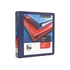 Staples Heavy-Duty 1.5 3-Ring View Binder with D-Rings and Four Interior Pockets, Blue (24675-US)