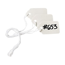 Avery® Marking Pre-Strung Tags 1.09W x 1.75L White, 1000/Pack (12204)