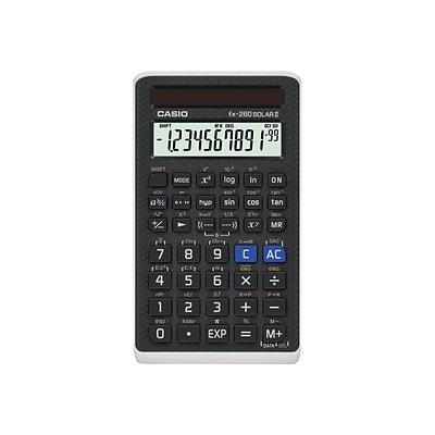 Casio Fx 260 Solar Ii 10 Digit Scientific Calculator Black