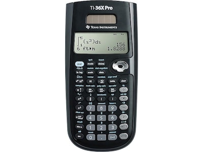 Texas Instruments TI-36X Pro 16-Digit Scientific Calculator, Black