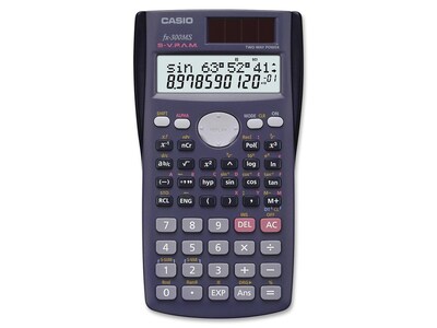 Casio FX-300MS Plus 10-Digit Scientific Calculator, Blue