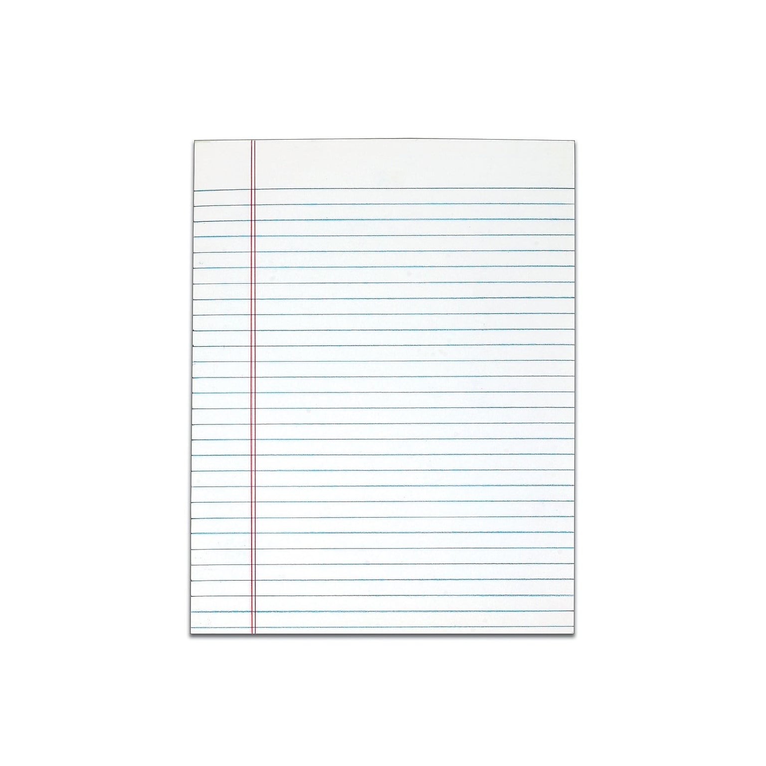 TOPS Legal Notepads, 8.5 x 11, Wide, White, 50 Sheets/Pad, 12 Pads/Pack (7523)