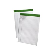 Ampad Earthwise Notepads, 8.5 x 11.75, Wide, White, 50 Sheets/Pad, 4 Pads/Pack (TOP 40102R)