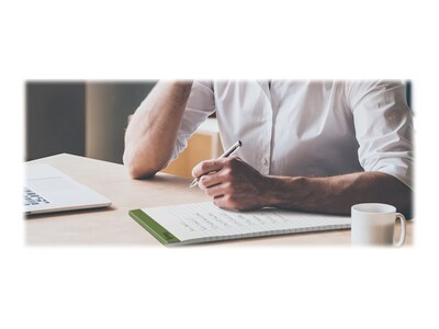 Ampad Earthwise Notepads, 8.5" x 11.75", Wide, White, 50 Sheets/Pad, 4 Pads/Pack (TOP 40102R)