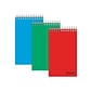 Ampad Memo Pads, 3" x 5", Narrow, Assorted, 60 Sheets/Pad, 3 Pads/Pack (OXF 45-093)