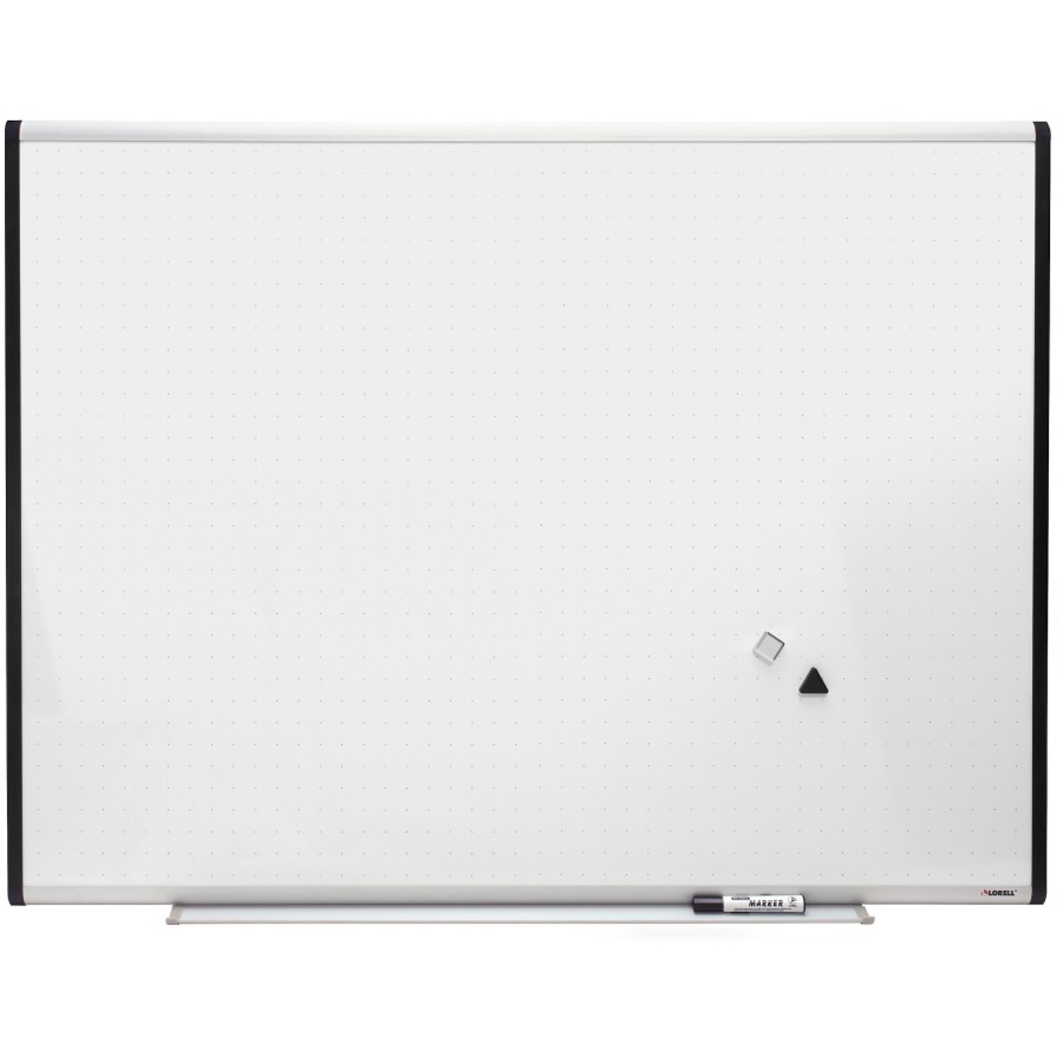 Lorell Signature Magnetic Dry Erase Board with Grid Lines, 4 x 3 (LLR69652)