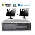 HP Elite 8000 Small Form Factor, Intel core 2 Duo E8400 3.0GHz Processor bundled with two (2) 19 LCDs monitors, Refurbished