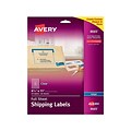 Avery Inkjet Shipping Labels, 8 1/2 x 11, Clear, 1/Sheet, 25 Sheets/Pack (8665)