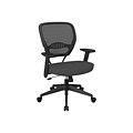 Space Seating 55 Series AirGrid Mesh Back Fabric Computer and Desk Chair, Gray/Black (55-7N17-226)