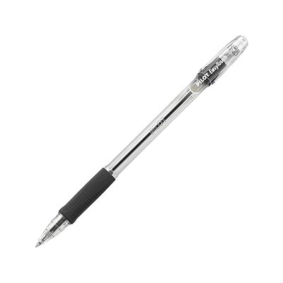 Pilot EasyTouch Ballpoint Pens, Medium Point, Black Ink, Dozen (32010)