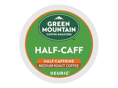 Green Mountain Half-Caff Coffee, Keurig® K-Cup® Pods, Medium Roast, 96/Carton (69997)