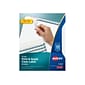 Avery Index Maker Paper Dividers with Print & Apply Label Sheets, 12 Tabs, White (11428)