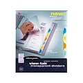 Wilson Jones View-Tab Blank Polypropylene/PP Dividers, 8-Tab, Multicolor (W55063)