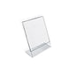 Azar L-Shaped Sign Holders, 8.5" x 11", Clear Acrylic, 10/Pack (112714)