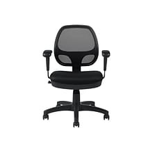 Offices To Go Mesh Fabric Manager Chair, Black (OTG11647B)