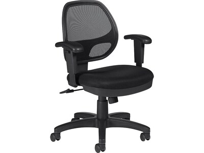 Offices To Go Mesh Fabric Manager Chair, Black (OTG11647B)