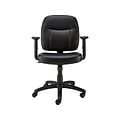 Quill Brand® Timbell Faux Leather Computer and Desk Chair, Black (28365)