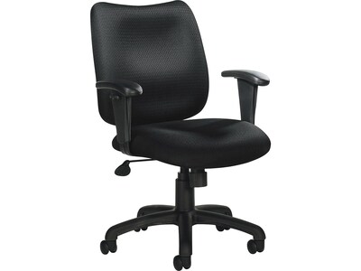 Offices To Go Fabric Task Chair, Patterned Black (OTG11612B)