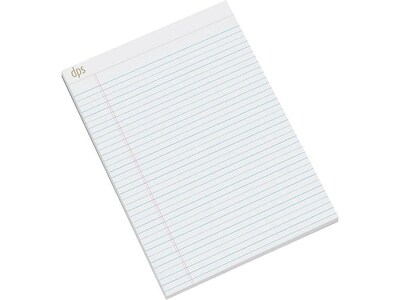 Diversity Product Solutions by Staples Notepads, 8.5 x 11.75, Wide, White, 50 Sheets/Pad, 12 Pads/Pack (DPS20002)