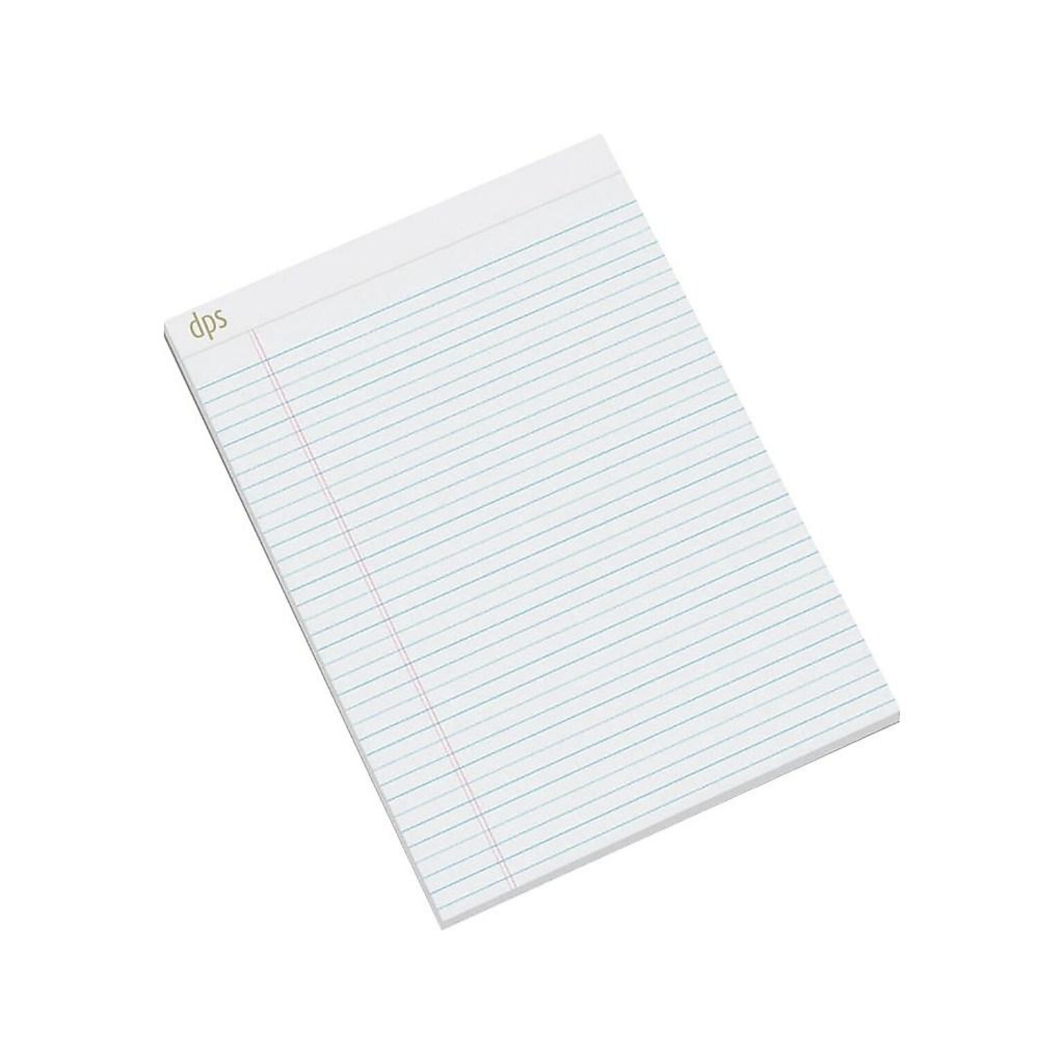 Diversity Product Solutions by Staples Notepads, 8.5 x 11.75, Wide, White, 50 Sheets/Pad, 12 Pads/Pack (DPS20002)