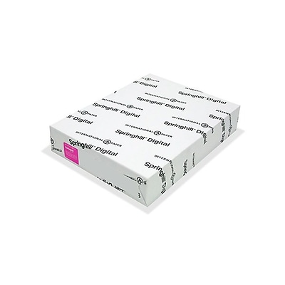 Springhill Digital Index 10% Recycled 8.5 x 11 Multipurpose Paper, 110 lbs., 92 Brightness, 250/Pack (015300)