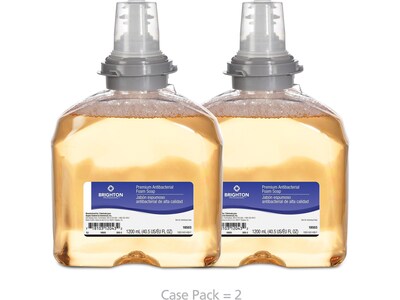 Brighton Professional™ Antibacterial Foam Soap Refill, 1,200ml, 2/Case (18503-CC)