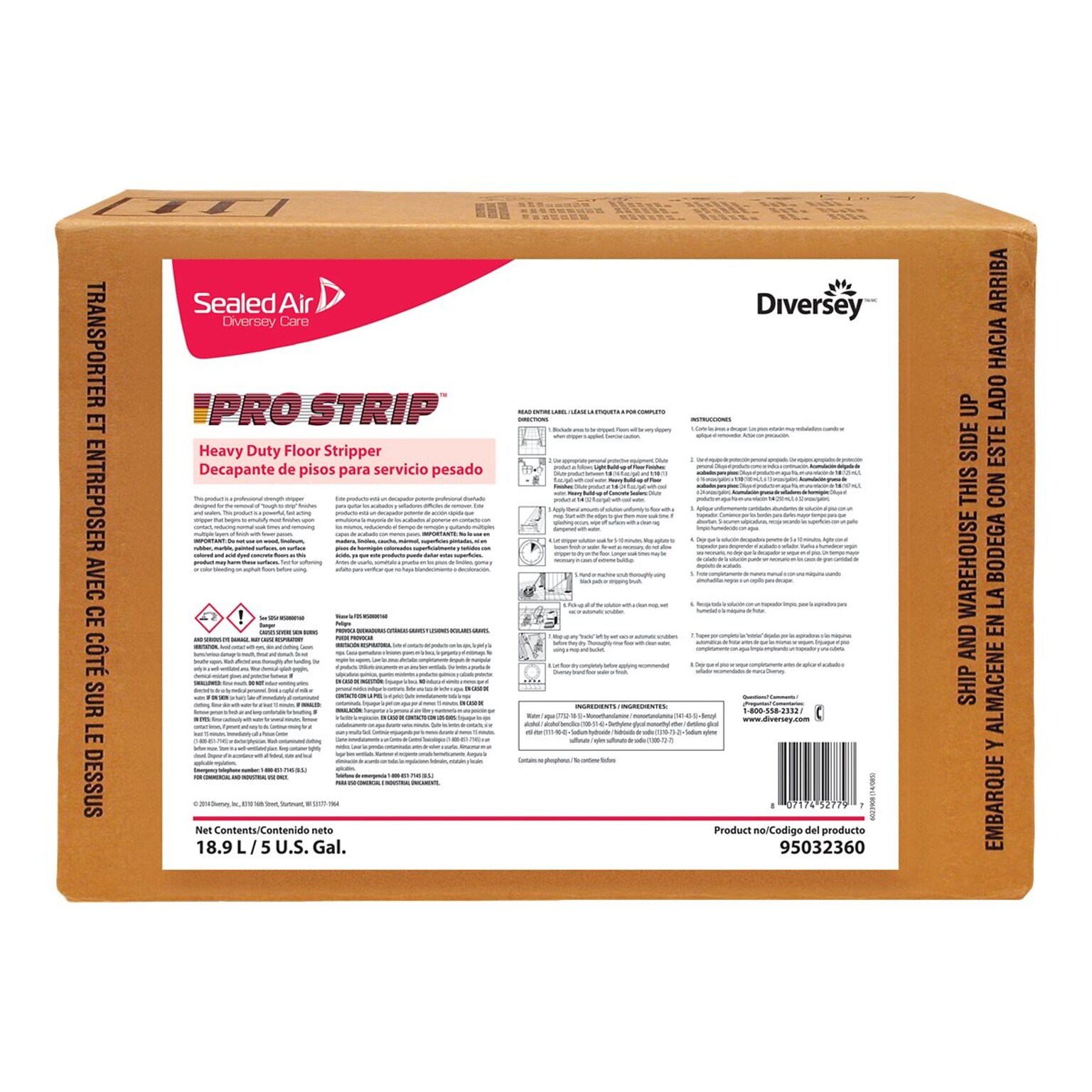 Pro Strip Heavy Duty Floor Stripper, Cherry Almond, 640 oz. (95032360)