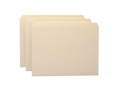 Smead File Folders, Straight-Cut Tab, Letter Size, Manila, 100/Box (10300)