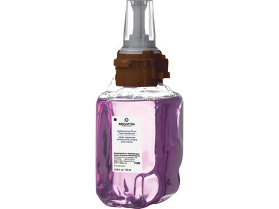 Brighton Professional Antibacterial Foaming Hand Soap Refill for ADX 7 Dispenser, Plum Scent, 700 ml