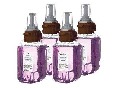 Brighton Professional Antibacterial Foaming Hand Soap Refill for ADX 7 Dispenser, Plum Scent, 700 ml, 4/Carton (BPR50956)