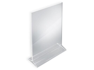 Azar Sign Holders, 11 x 8.5, Clear Acrylic, 10/Pack (142715)