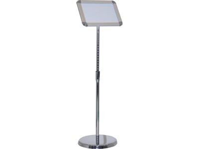 Quill Brand® Sign Holder, 8.5 x 11, Metallic (28069)
