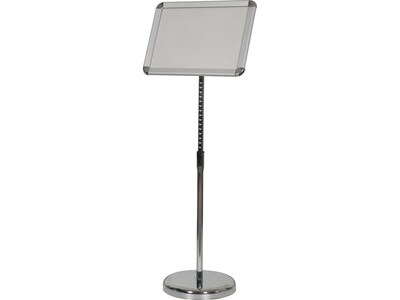 Quill Brand® Sign Holder, 8.5" x 11", Metallic (28069)