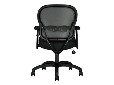 HON Wave Mesh Mid-Back Chair, Synchro-Tilt, Adjustable Arms, Black Sandwich Mesh (BSXVL712MM10)