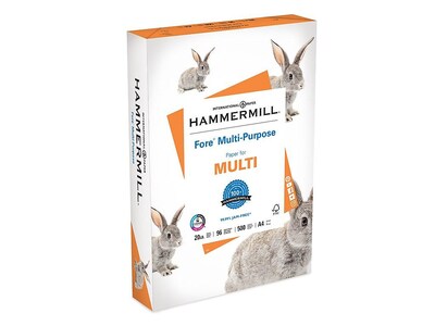 Hammermill Fore 8.27 x 11.69 A-4 Multipurpose Paper, 20 lbs., 96 Brightness, 500/Ream (103036)