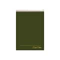 Ampad Gold Fibre Designer Series Notepad, 8.5 x 11.75, Wide Ruled, Classic Green Cover, 70 Sheets/