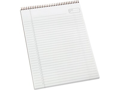 Ampad Gold Fibre Designer Series Notepad, 8.5" x 11.75", Wide Ruled, Classic Green Cover, 70 Sheets/Pad (20-811)