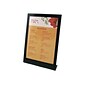 Staples Sign Holder, 8.5" x 11", Clear with Black Border Plastic (69775)